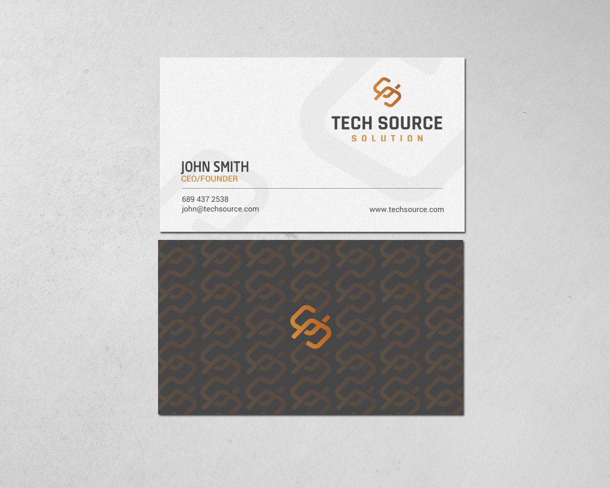 Business Card Design by chandrayaan.creative for Tech Source Solution | Design #18922858