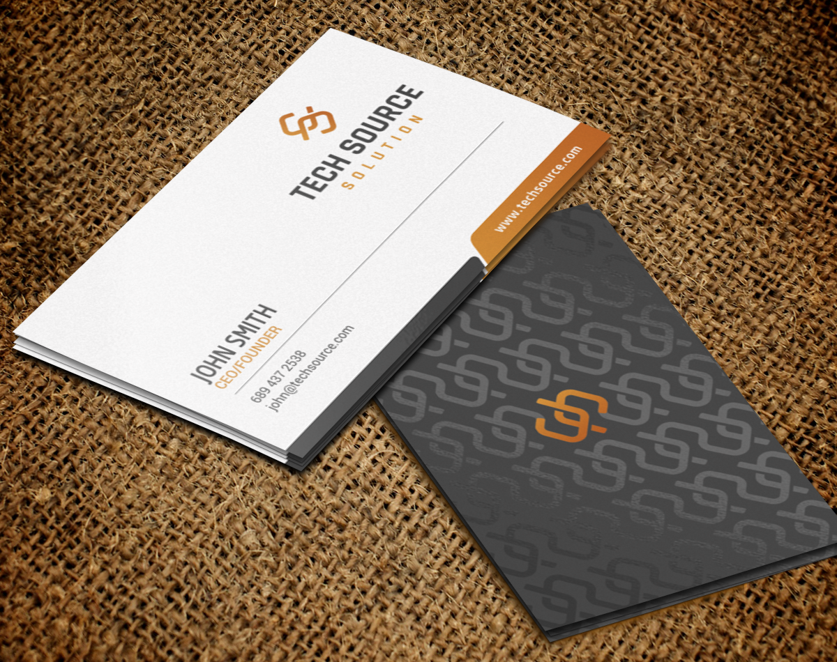 Business Card Design by chandrayaan.creative for Tech Source Solution | Design #18924373