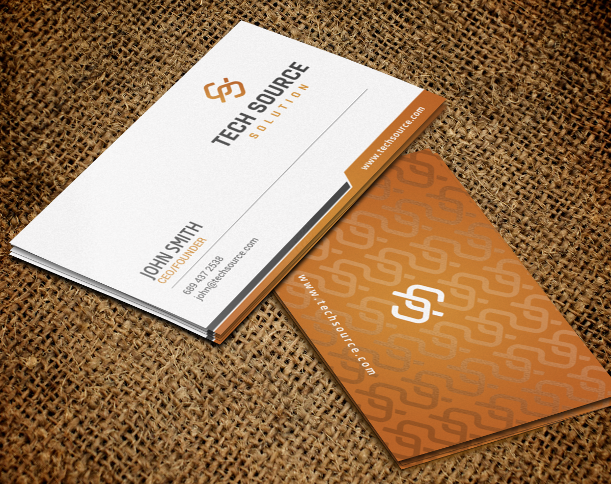 Business Card Design by chandrayaan.creative for Tech Source Solution | Design #18924374