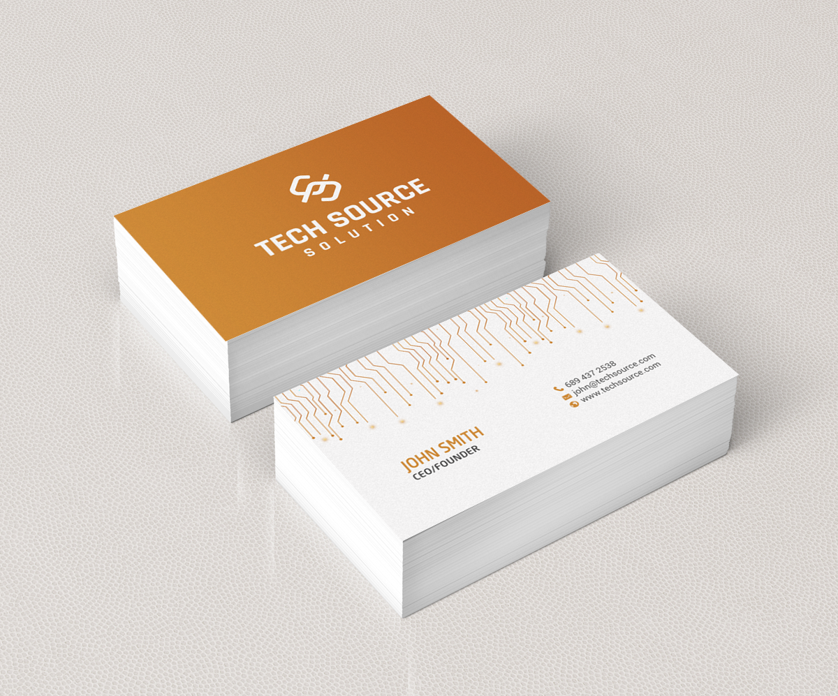 Business Card Design by chandrayaan.creative for Tech Source Solution | Design #18925943