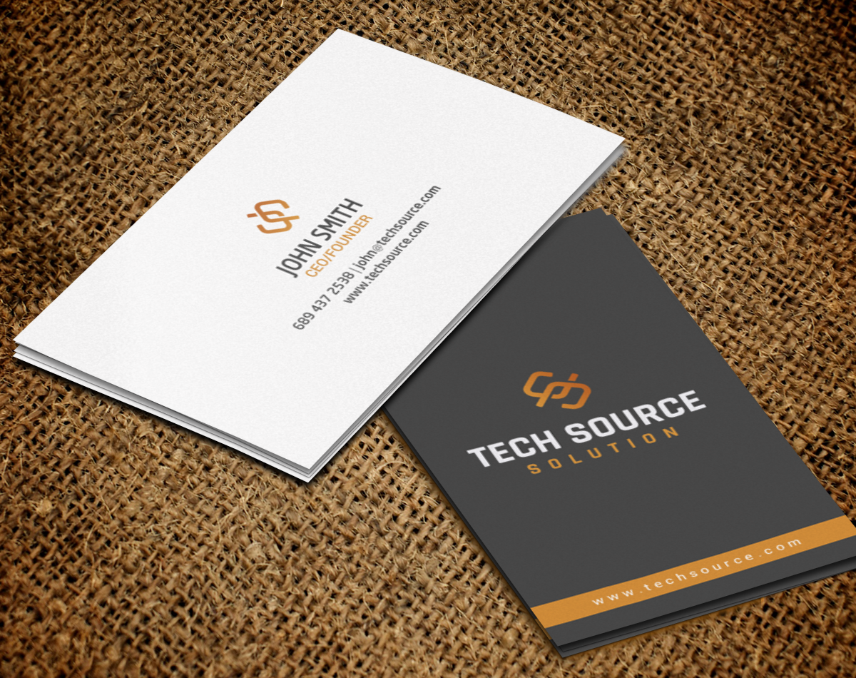 Business Card Design by chandrayaan.creative for Tech Source Solution | Design #18925945