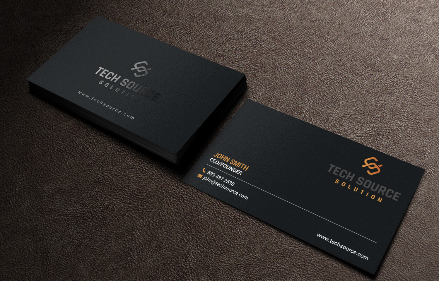 Business Card Design by chandrayaan.creative for Tech Source Solution | Design #18930678