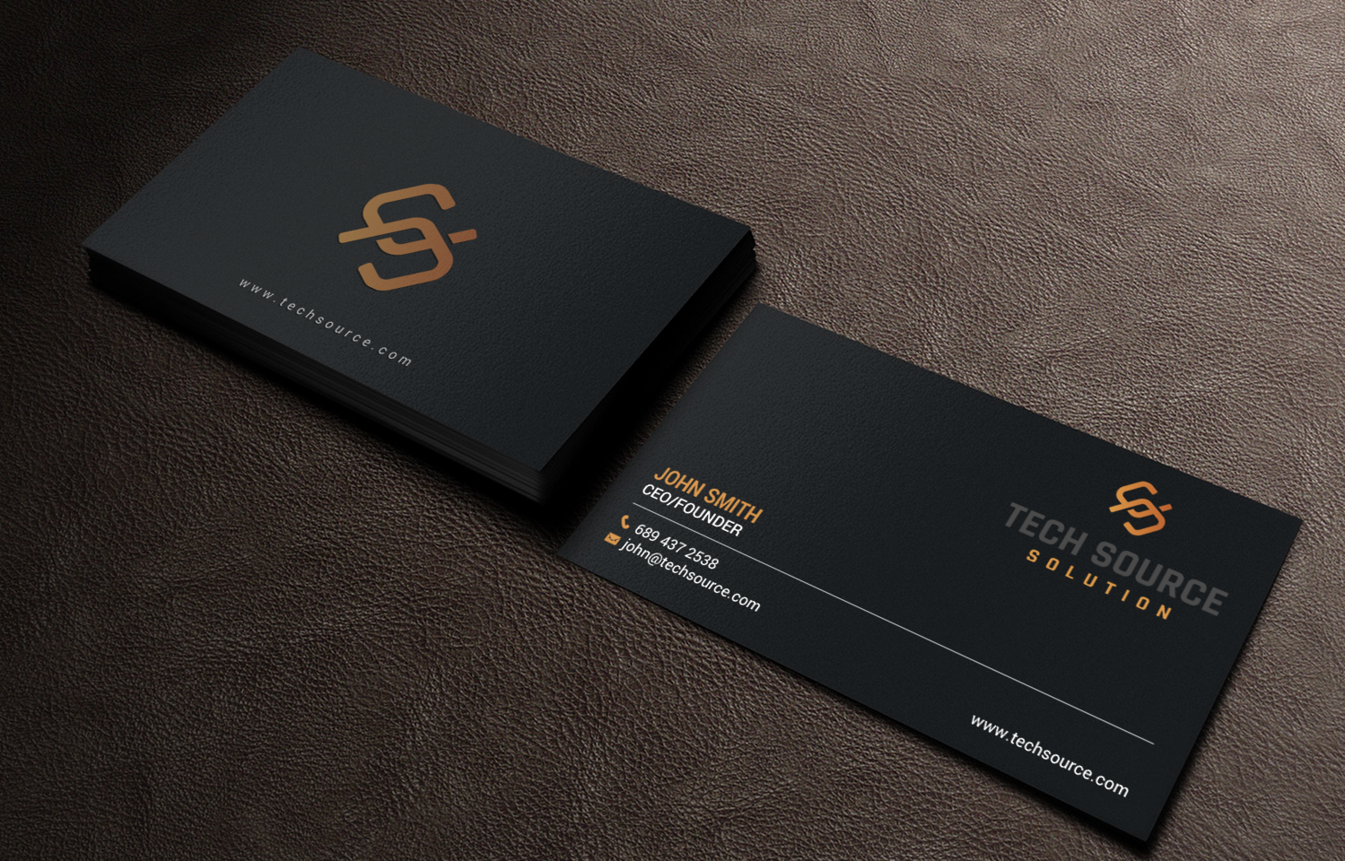 Business Card Design by chandrayaan.creative for Tech Source Solution | Design #18930683