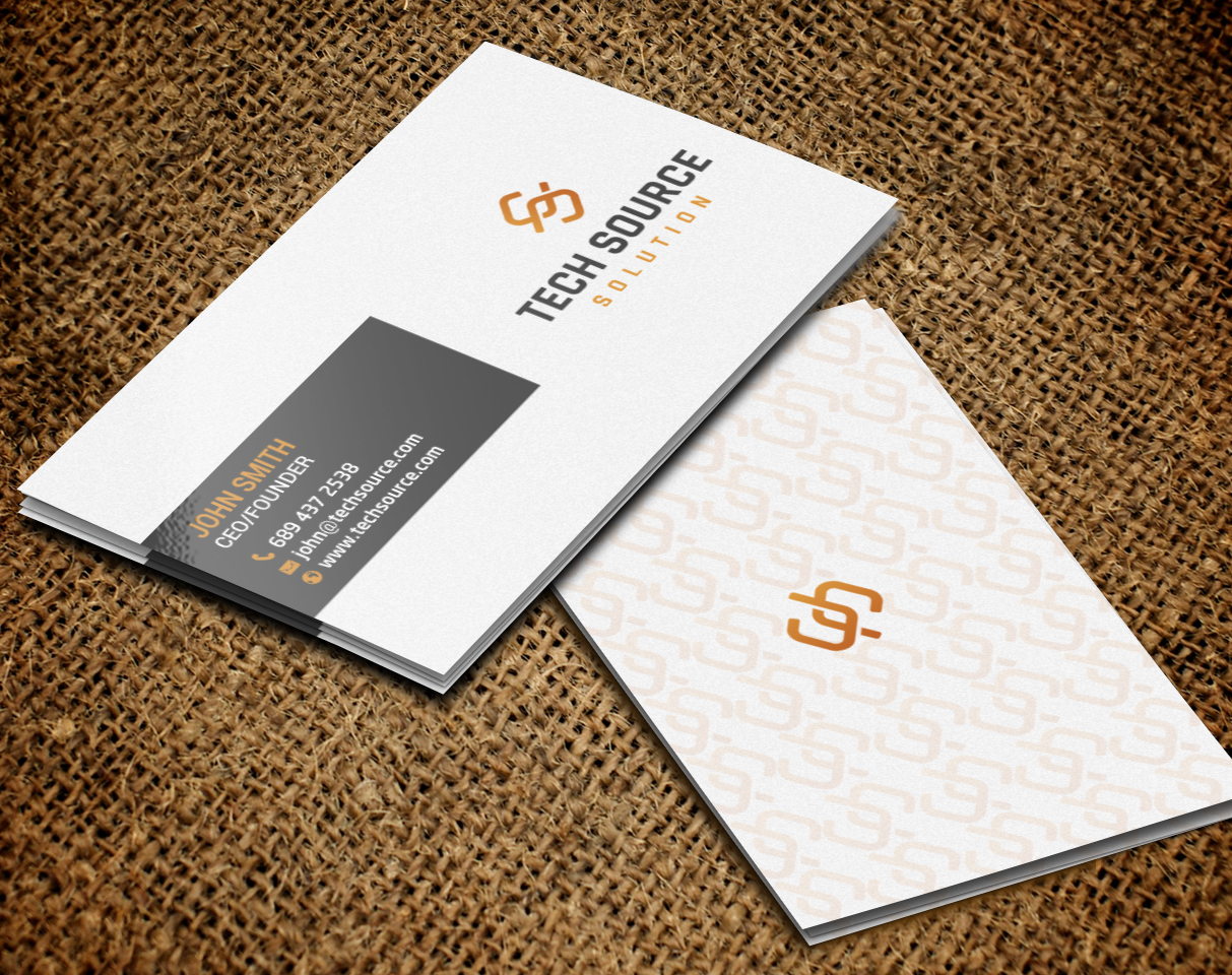 Business Card Design by chandrayaan.creative for Tech Source Solution | Design #18930687