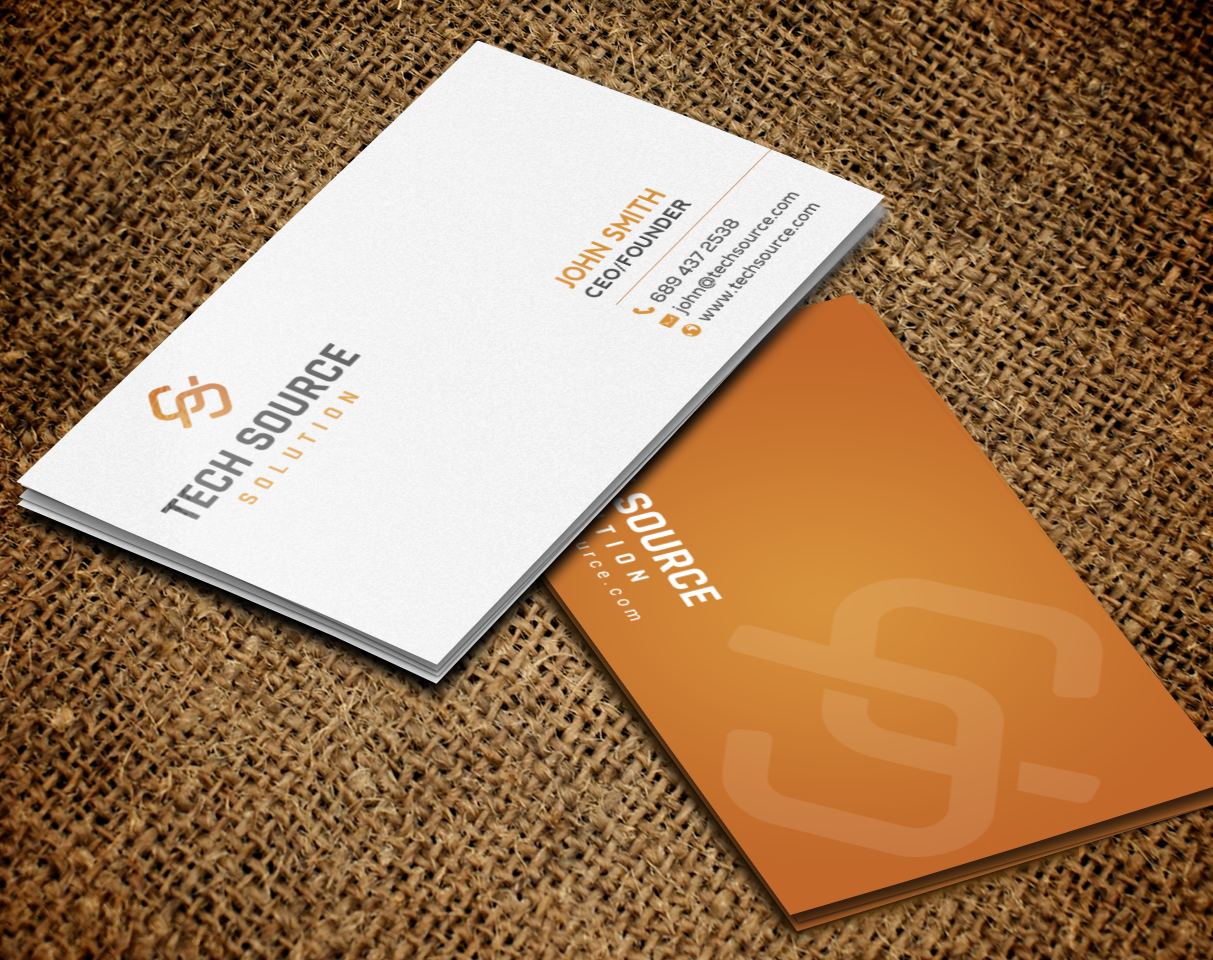 Business Card Design by chandrayaan.creative for Tech Source Solution | Design #18930688