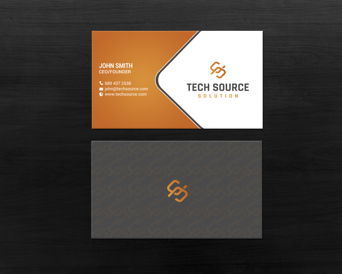 Business Card Design by chandrayaan.creative for Tech Source Solution | Design #18930689