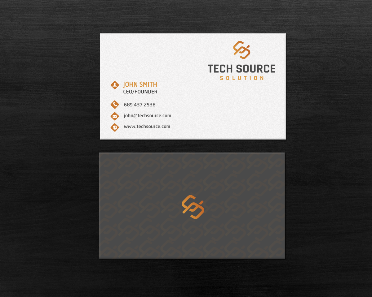 Business Card Design by chandrayaan.creative for Tech Source Solution | Design #18930692