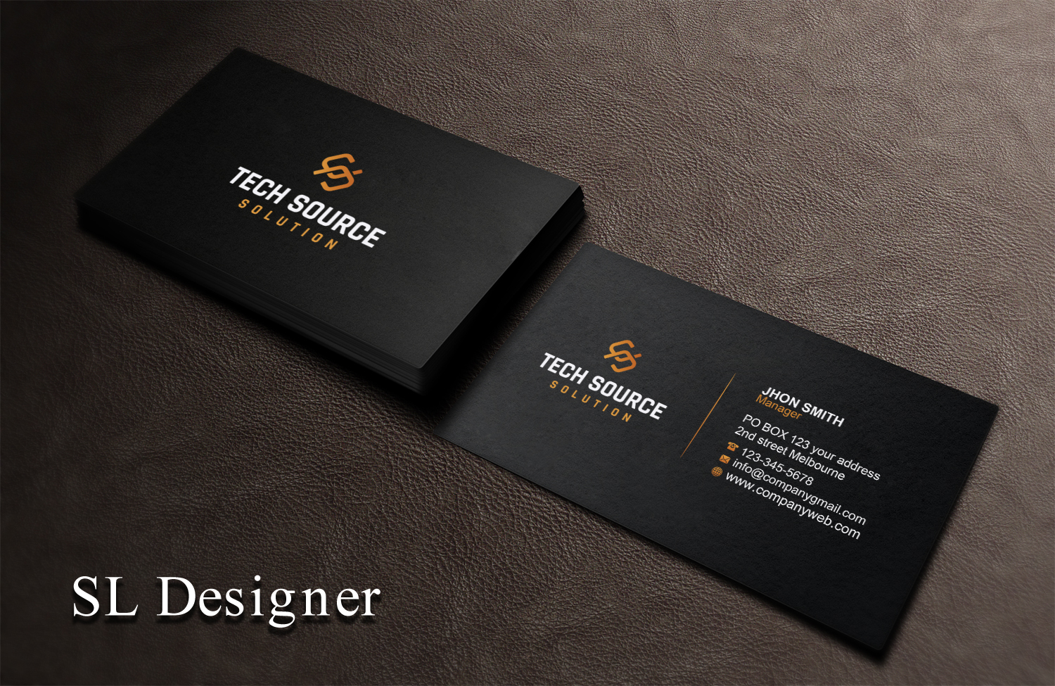 Business Card Design by SL Designer for Tech Source Solution | Design #18923709