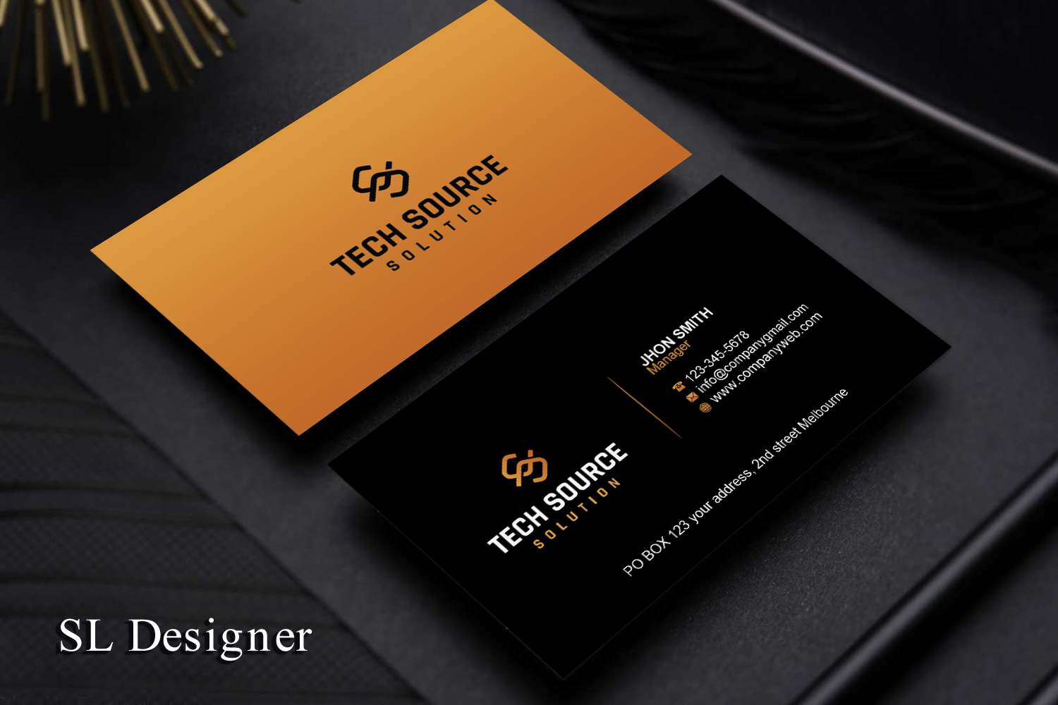 Business Card Design by SL Designer for Tech Source Solution | Design #18923715