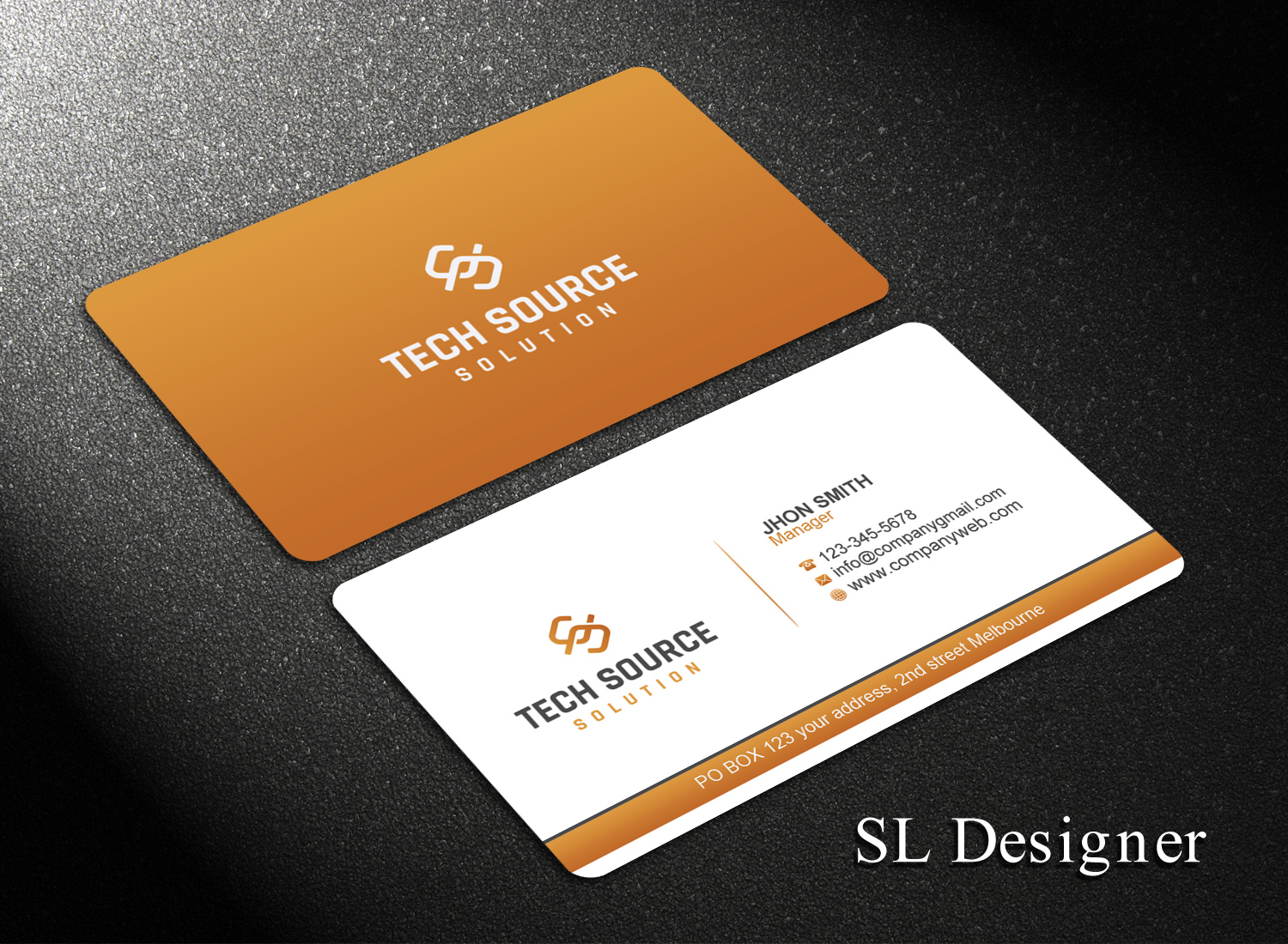 Business Card Design by SL Designer for Tech Source Solution | Design #18923717