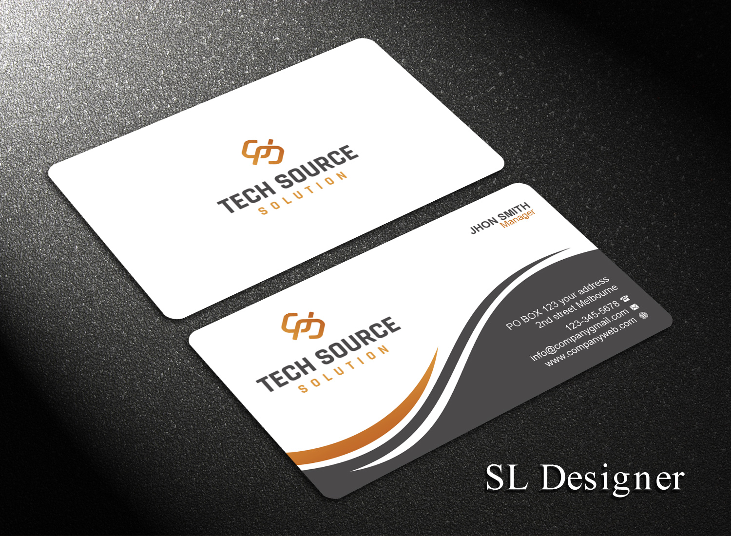 Business Card Design by SL Designer for Tech Source Solution | Design #18923721