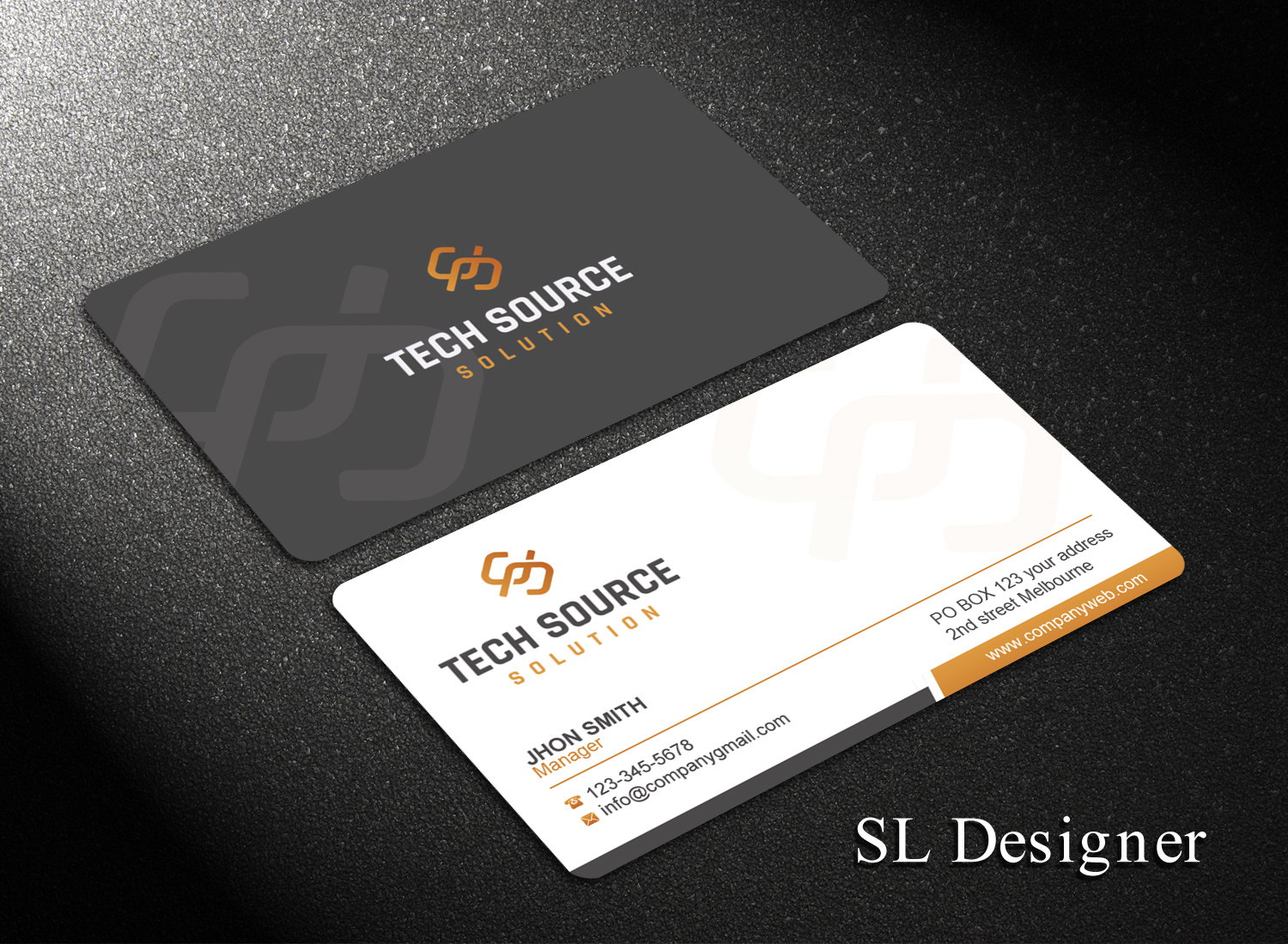 Business Card Design by SL Designer for Tech Source Solution | Design #18923725