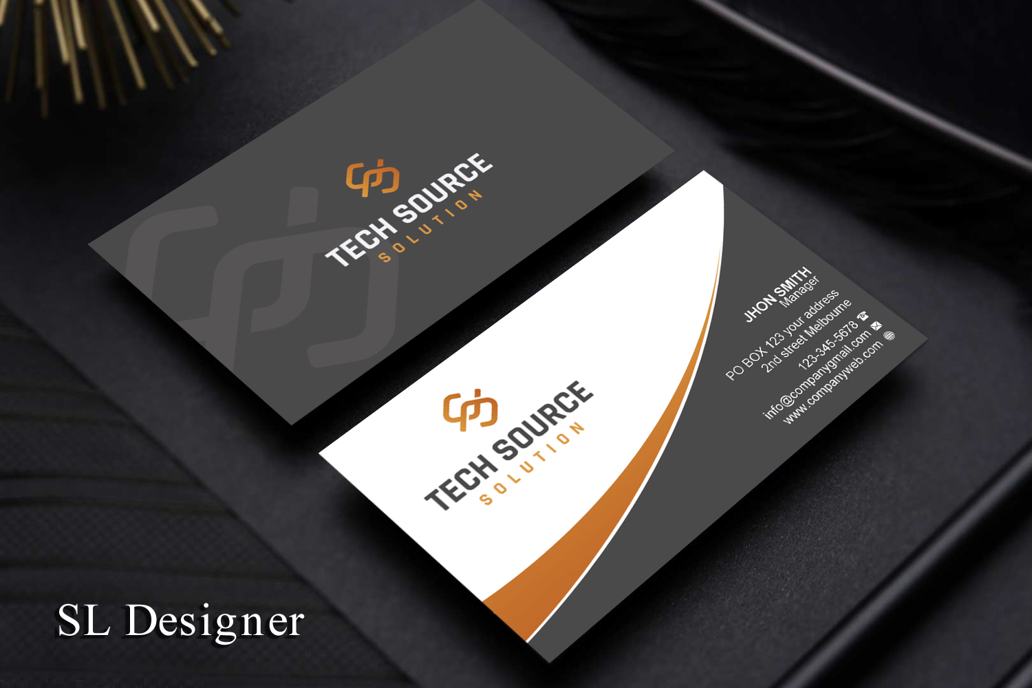 Business Card Design by SL Designer for Tech Source Solution | Design #18923730