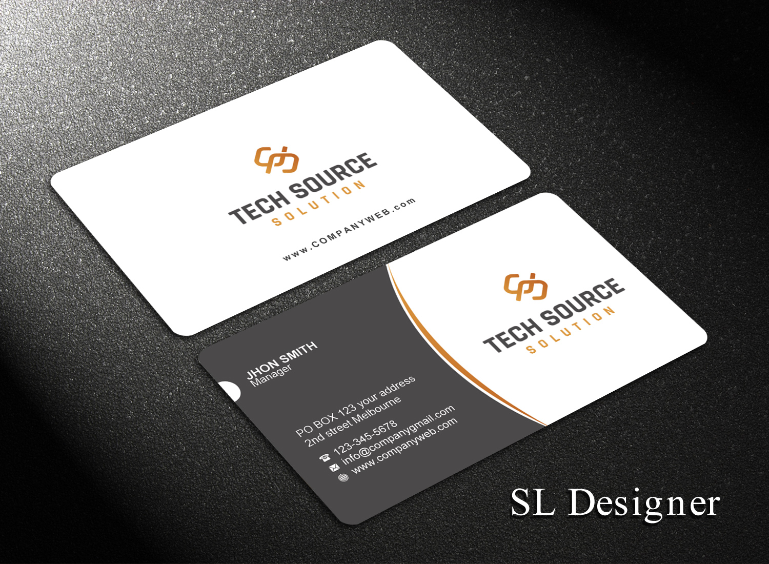 Business Card Design by SL Designer for Tech Source Solution | Design #18923732