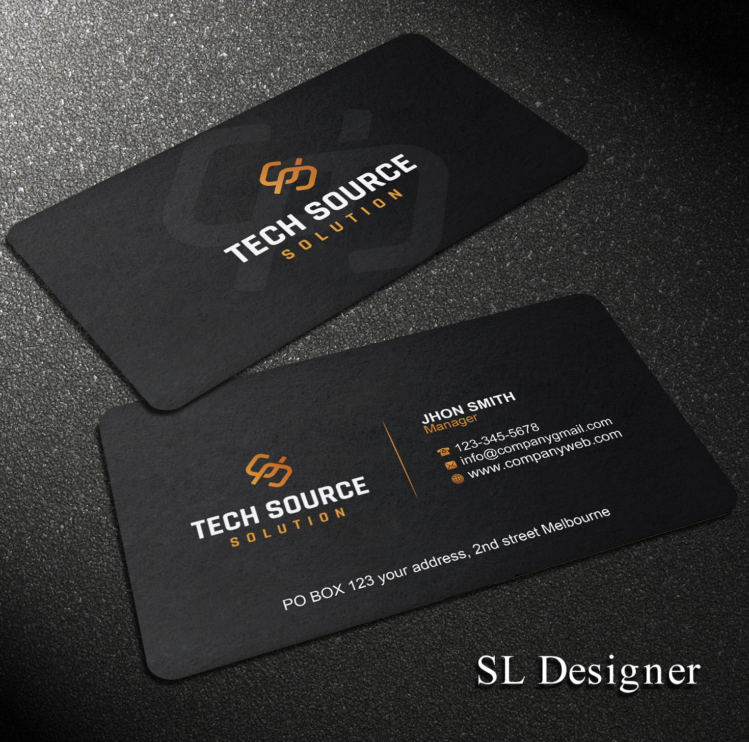 Business Card Design by SL Designer for Tech Source Solution | Design #18923736