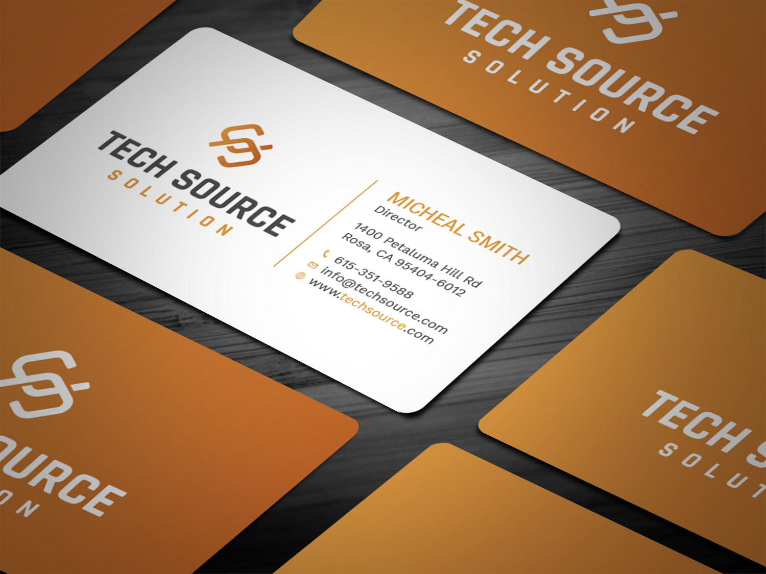 Business Card Design by Tripti Ranjan Gain for Tech Source Solution | Design #18922710