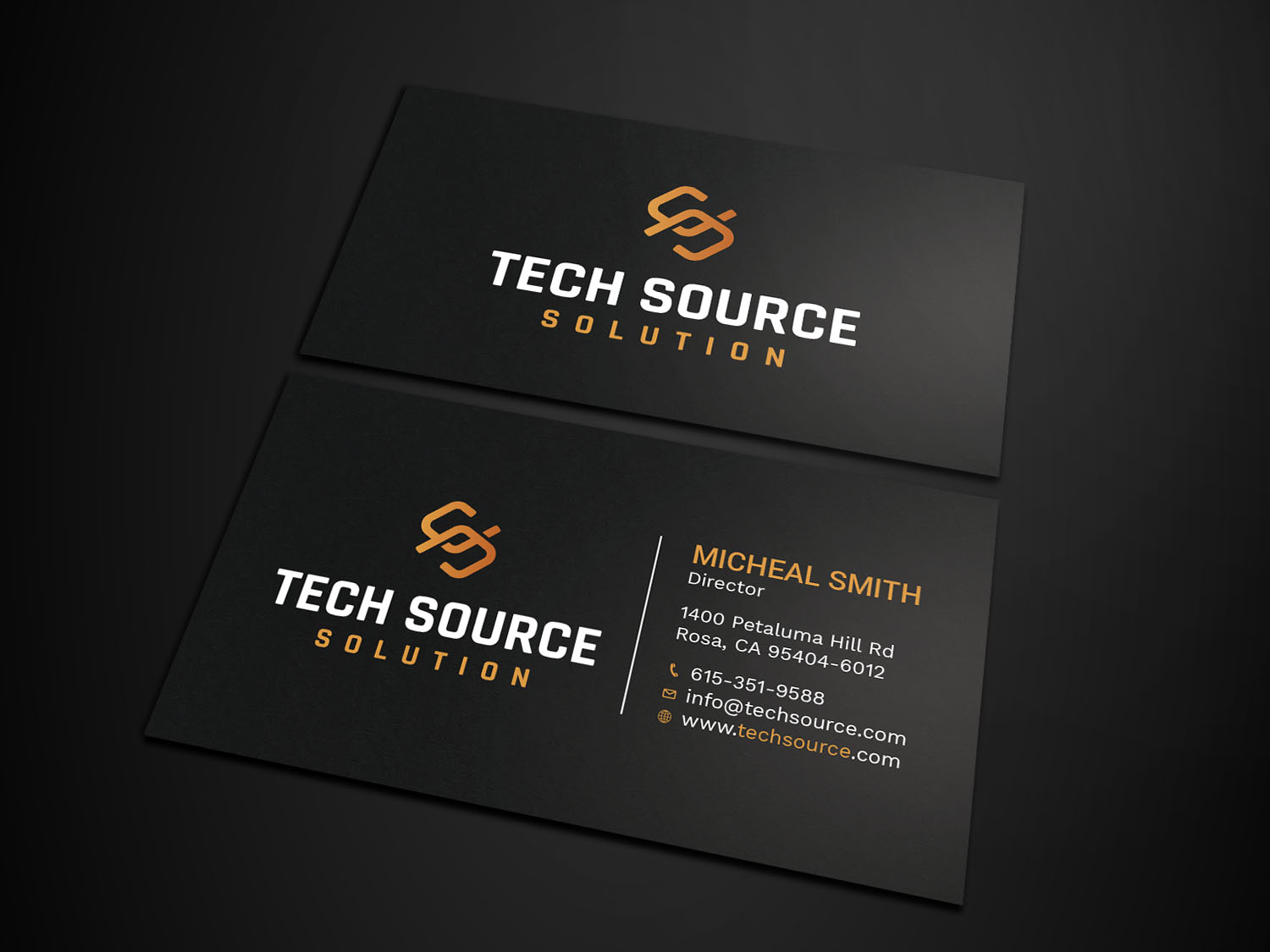 Business Card Design by Tripti Ranjan Gain for Tech Source Solution | Design #18922722