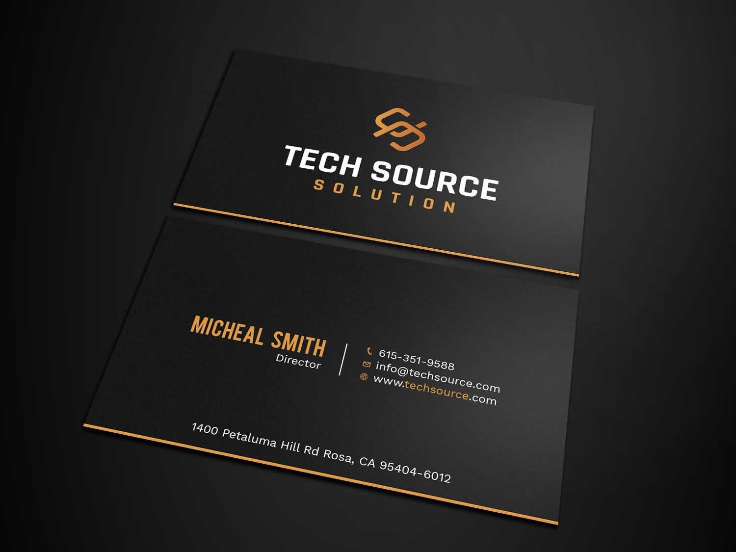 Business Card Design by Tripti Ranjan Gain for Tech Source Solution | Design #18922725