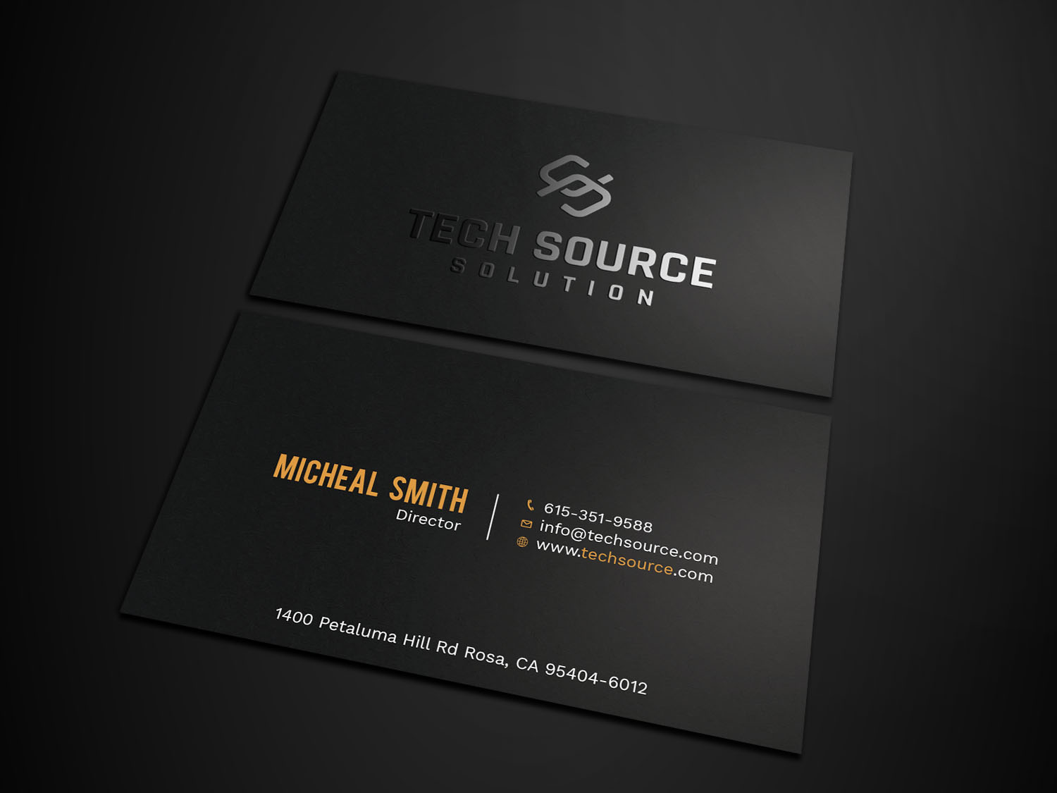Business Card Design by Tripti Ranjan Gain for Tech Source Solution | Design #18922726