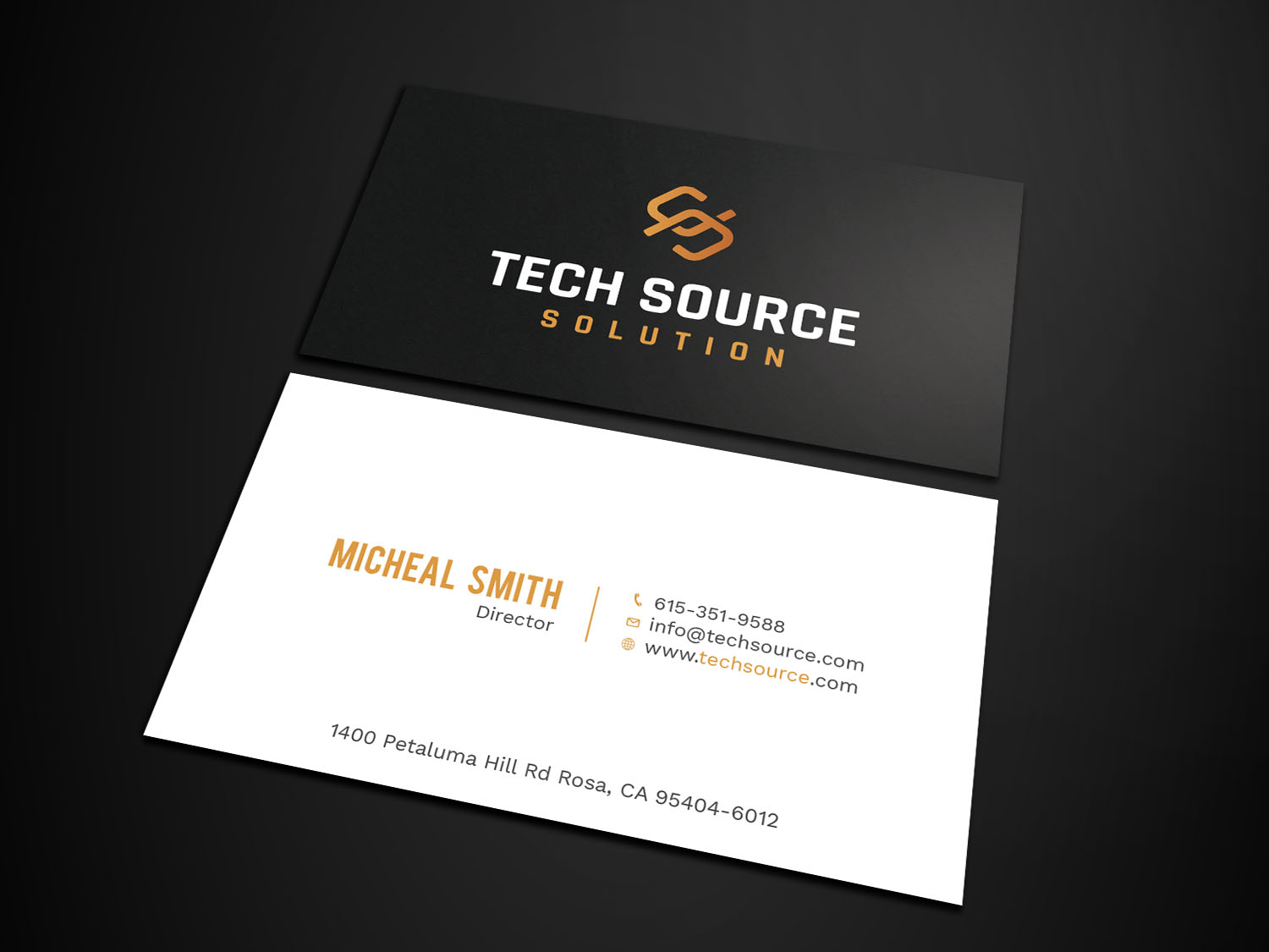 Business Card Design by Tripti Ranjan Gain for Tech Source Solution | Design #18922730