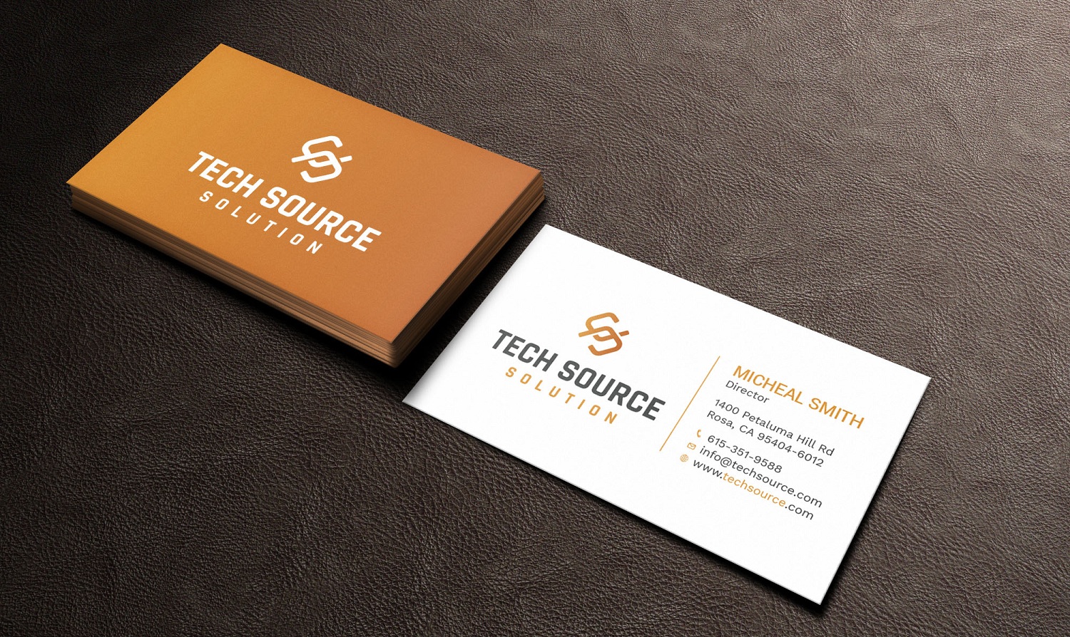Business Card Design by Tripti Ranjan Gain for Tech Source Solution | Design #18922732