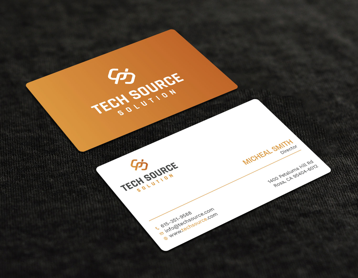 Business Card Design by Tripti Ranjan Gain for Tech Source Solution | Design #18922734