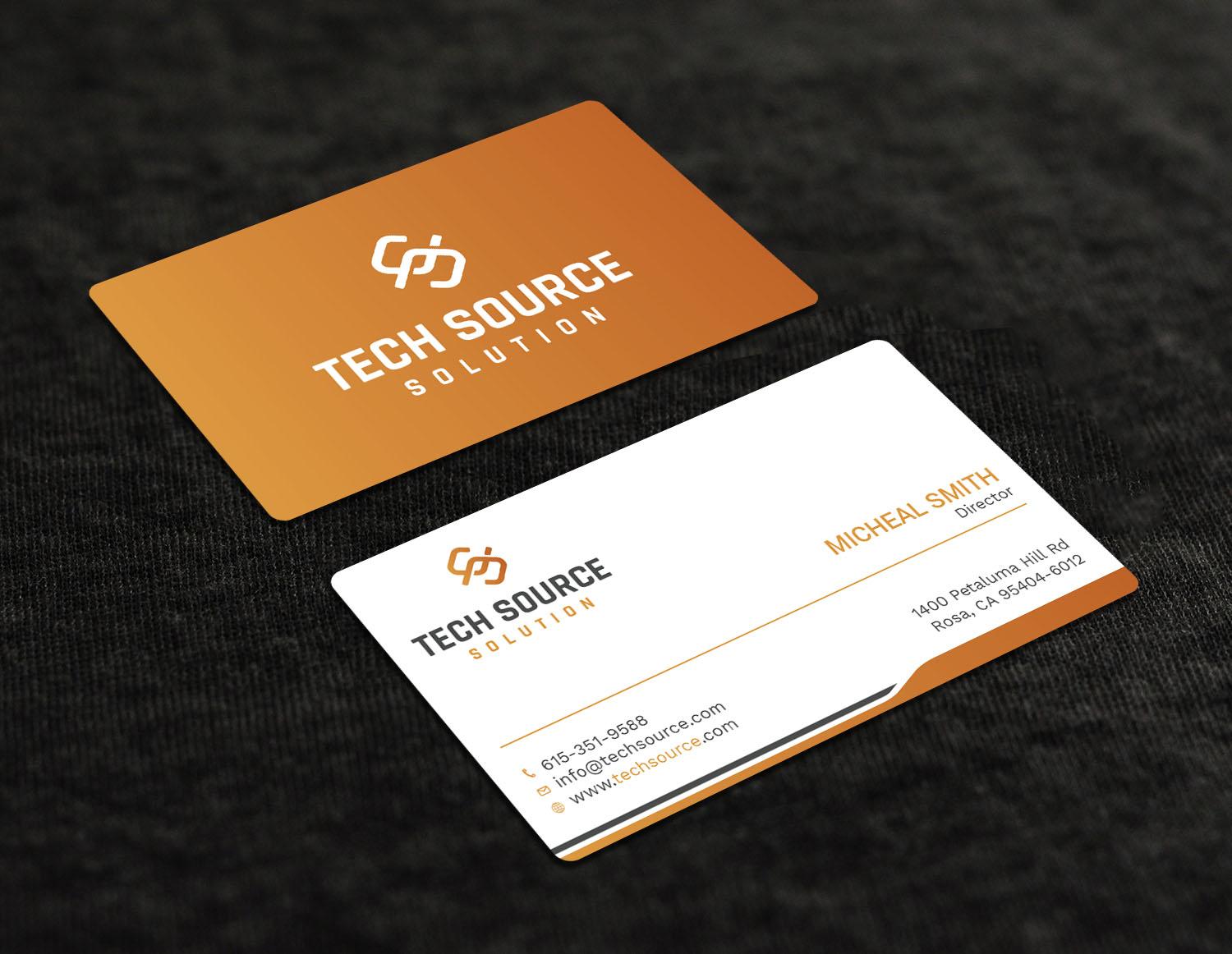 Business Card Design by Tripti Ranjan Gain for Tech Source Solution | Design #18922738