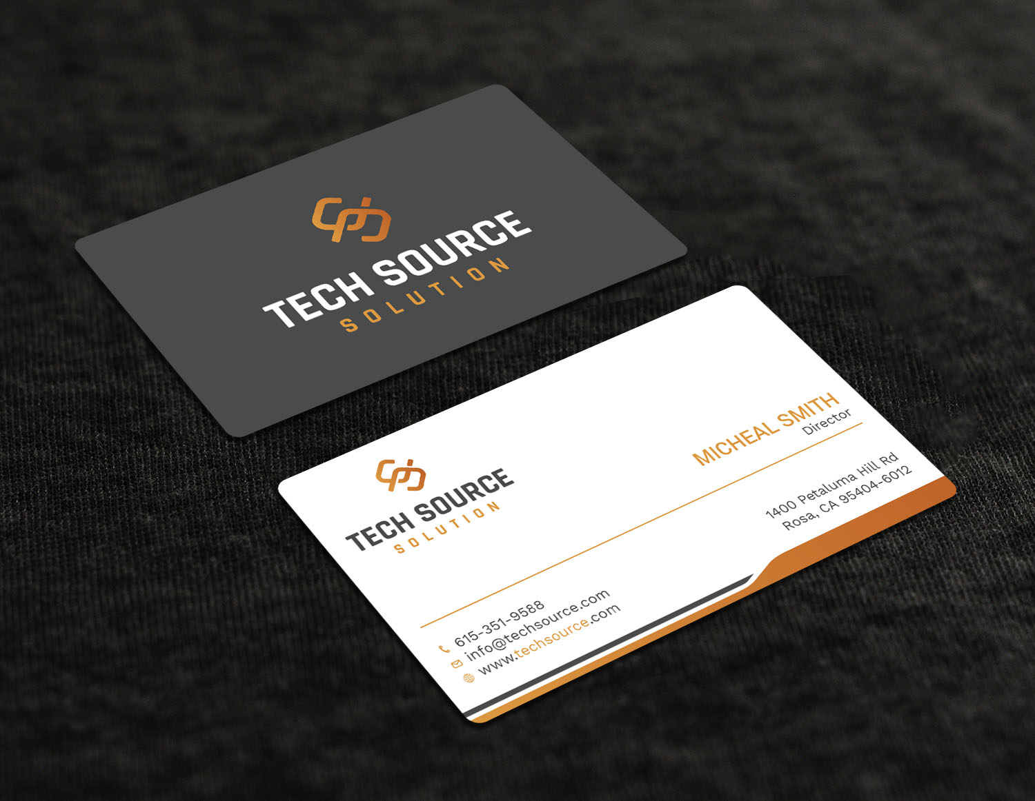 Business Card Design by Tripti Ranjan Gain for Tech Source Solution | Design #18922739