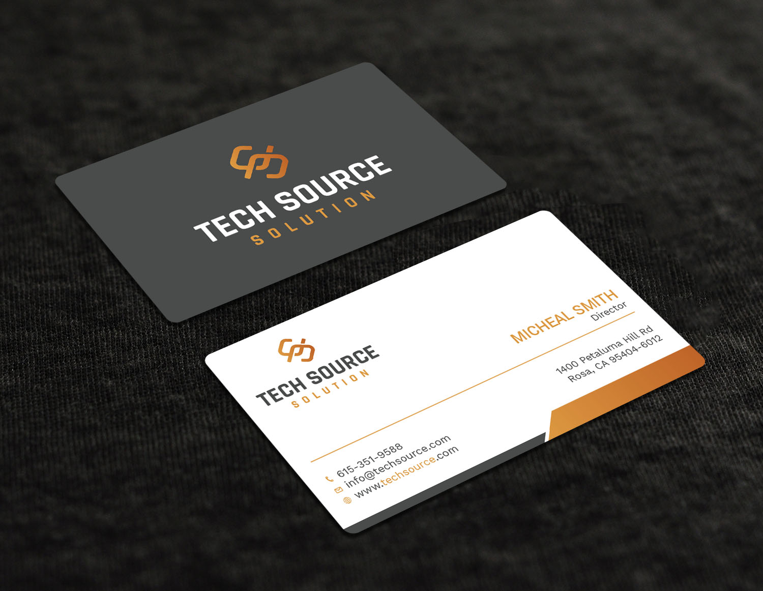 Business Card Design by Tripti Ranjan Gain for Tech Source Solution | Design #18922740