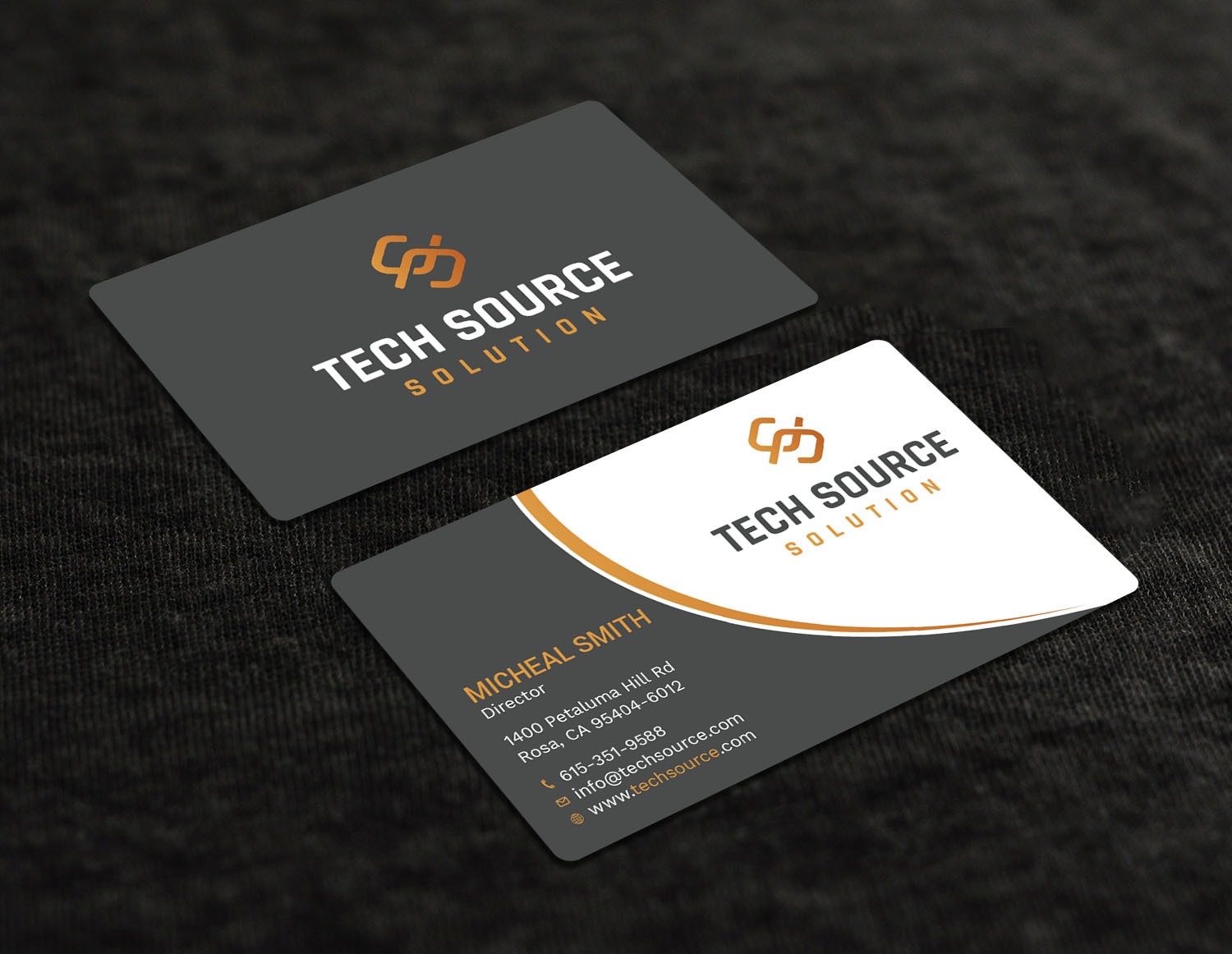 Business Card Design by Tripti Ranjan Gain for Tech Source Solution | Design #18922771