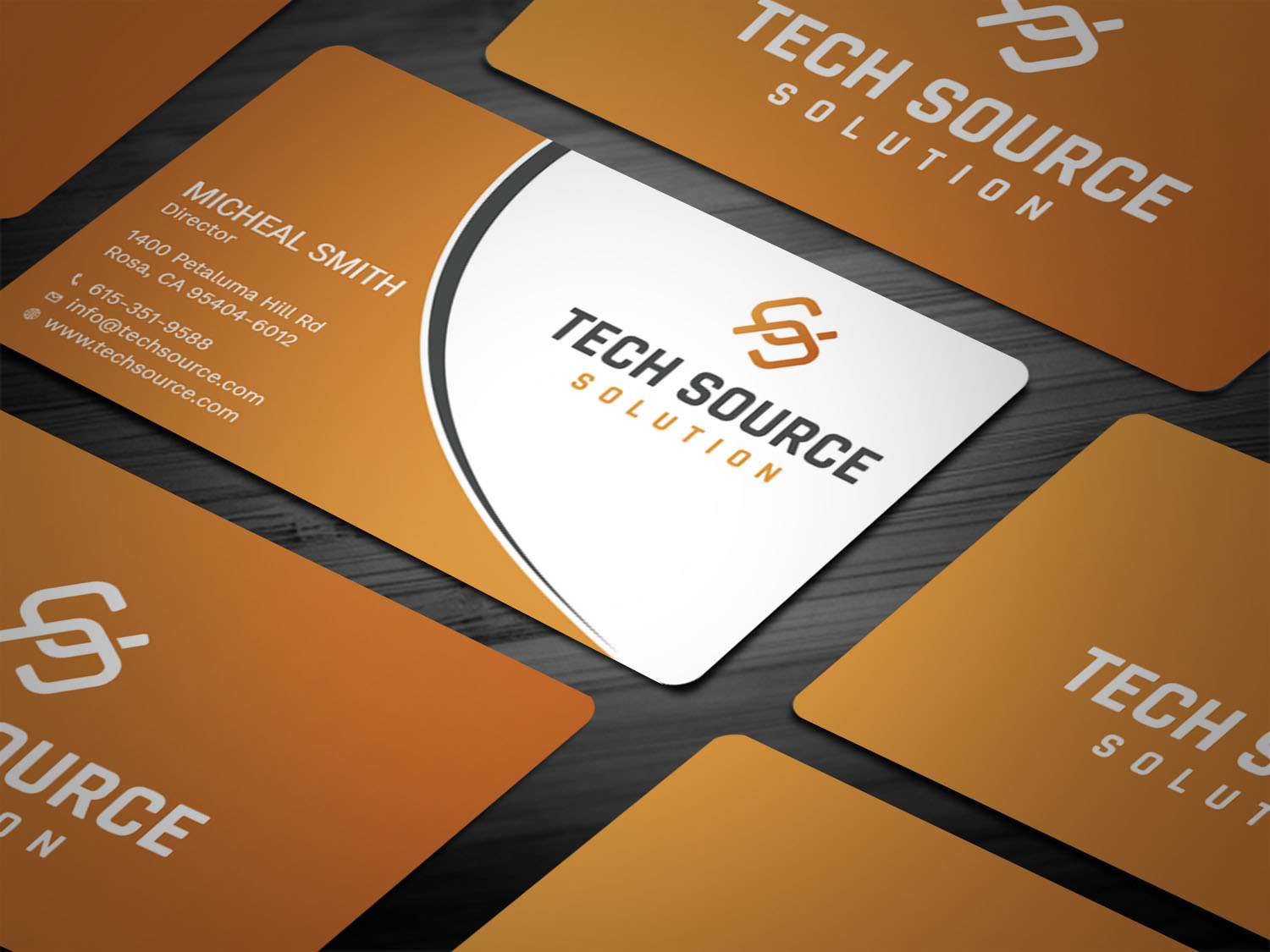 Business Card Design by Tripti Ranjan Gain for Tech Source Solution | Design #18922772