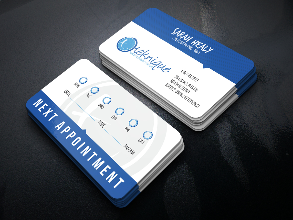 Diseño de Tarjeta de Presentación por JK18 para Teknique Health & Rehabilitation | Diseño #19008719