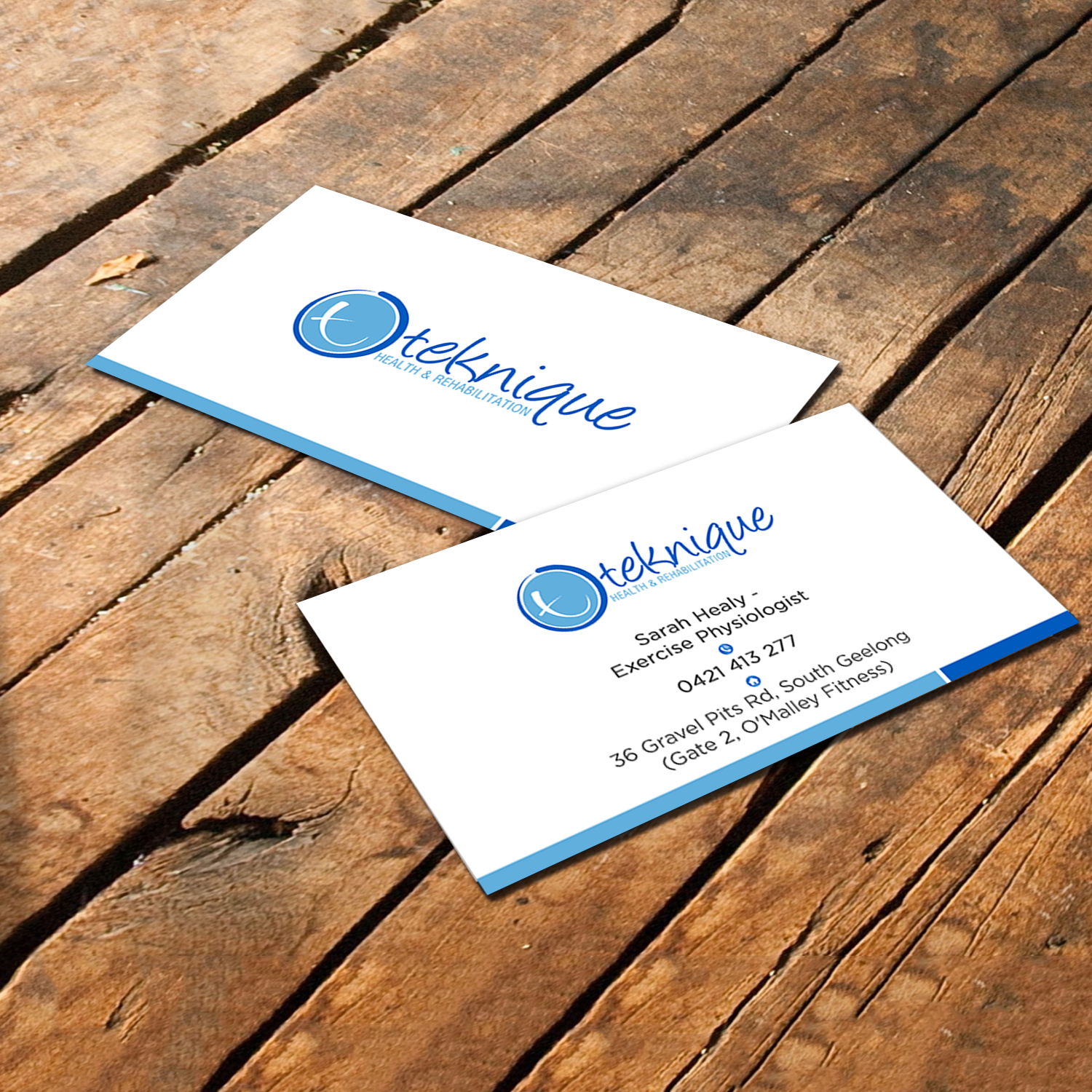 Business Card Design by debdesign for Teknique Health & Rehabilitation | Design #19003074