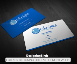 Business Card Design by Designing Birds for Teknique Health & Rehabilitation | Design: #19002054