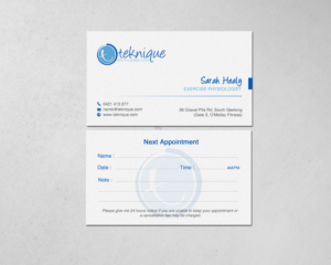 Diseño de Tarjeta de Presentación por chandrayaan.creative para Teknique Health & Rehabilitation | Diseño: #19007022