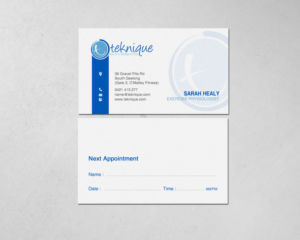 Business Card Design by chandrayaan.creative for Teknique Health & Rehabilitation | Design: #19007872