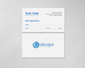 Business Card Design by chandrayaan.creative for Teknique Health & Rehabilitation | Design: #19007882