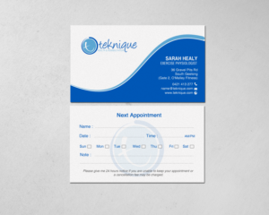 Business Card Design by chandrayaan.creative for Teknique Health & Rehabilitation | Design: #19007886