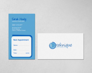 Business Card Design by chandrayaan.creative for Teknique Health & Rehabilitation | Design: #19007888