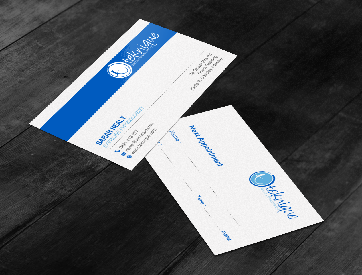 Visitenkarten-Design von chandrayaan.creative für Teknique Health & Rehabilitation | Design #19011049