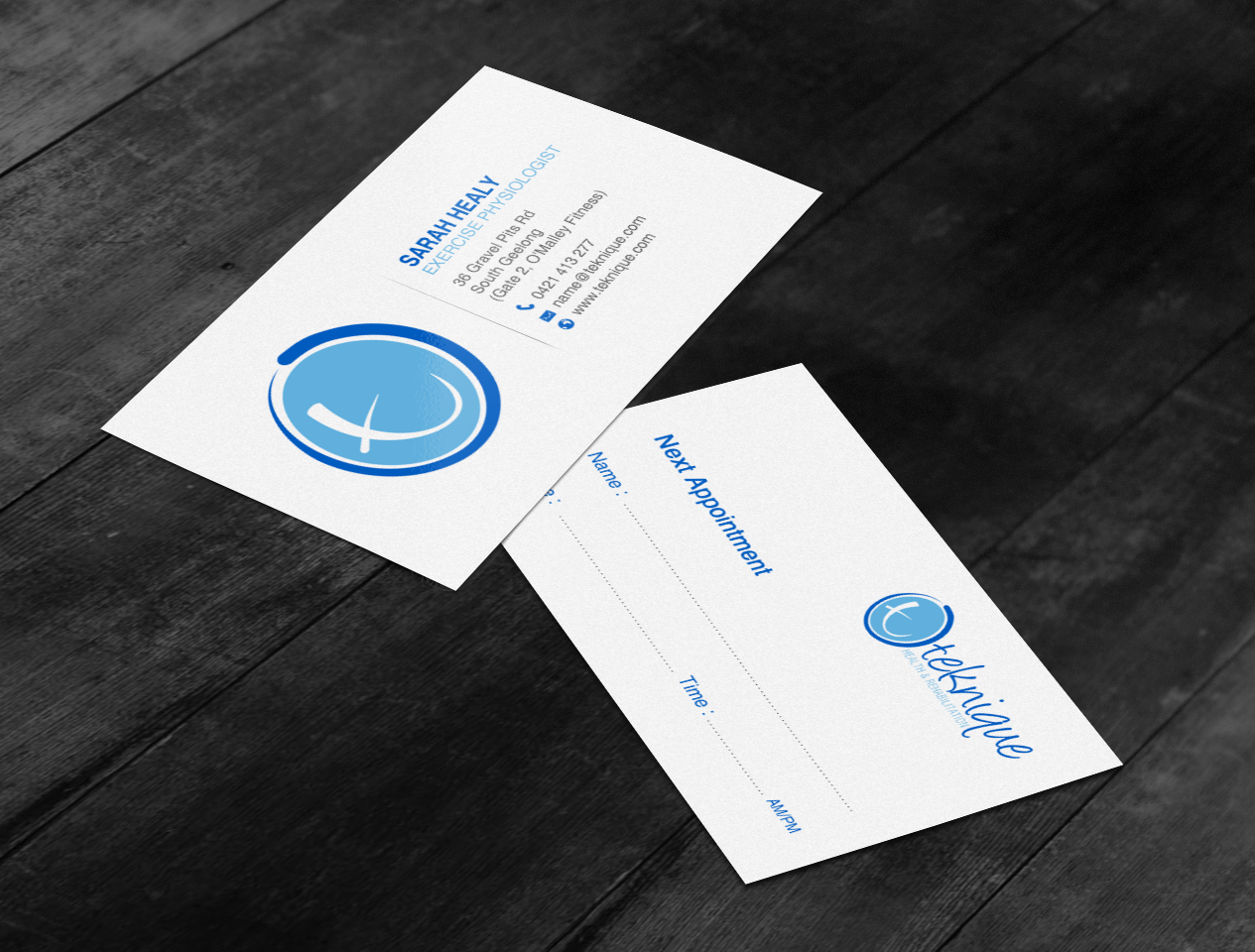 Visitenkarten-Design von chandrayaan.creative für Teknique Health & Rehabilitation | Design #19011053