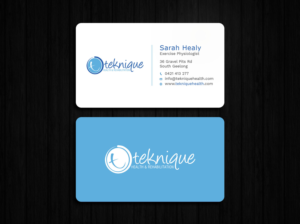 Business Card Design by Tripti Ranjan Gain for Teknique Health & Rehabilitation | Design: #19001135
