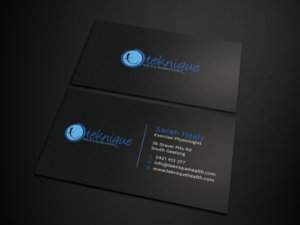 Business Card Design by Tripti Ranjan Gain for Teknique Health & Rehabilitation | Design: #19001148