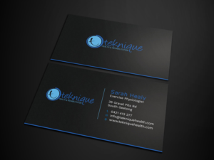 Business Card Design by Tripti Ranjan Gain for Teknique Health & Rehabilitation | Design: #19001149