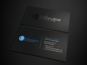 Business Card Design by Tripti Ranjan Gain for Teknique Health & Rehabilitation | Design: #19001151