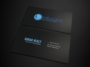 Business Card Design by Tripti Ranjan Gain for Teknique Health & Rehabilitation | Design: #19001158