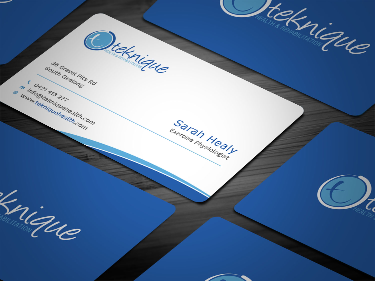 Visitenkarten-Design von Tripti Ranjan Gain für Teknique Health & Rehabilitation | Design #19001171