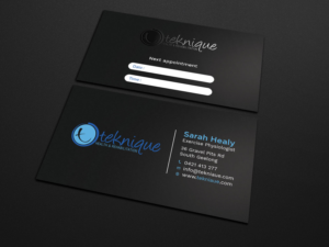 Business Card Design by Tripti Ranjan Gain for Teknique Health & Rehabilitation | Design: #19007109