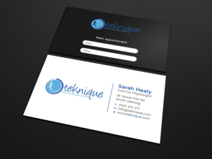 Business Card Design by Tripti Ranjan Gain for Teknique Health & Rehabilitation | Design: #19007111