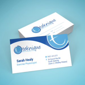 Diseño de Tarjeta de Presentación por Maxo-Biz para Teknique Health & Rehabilitation | Diseño: #19001154